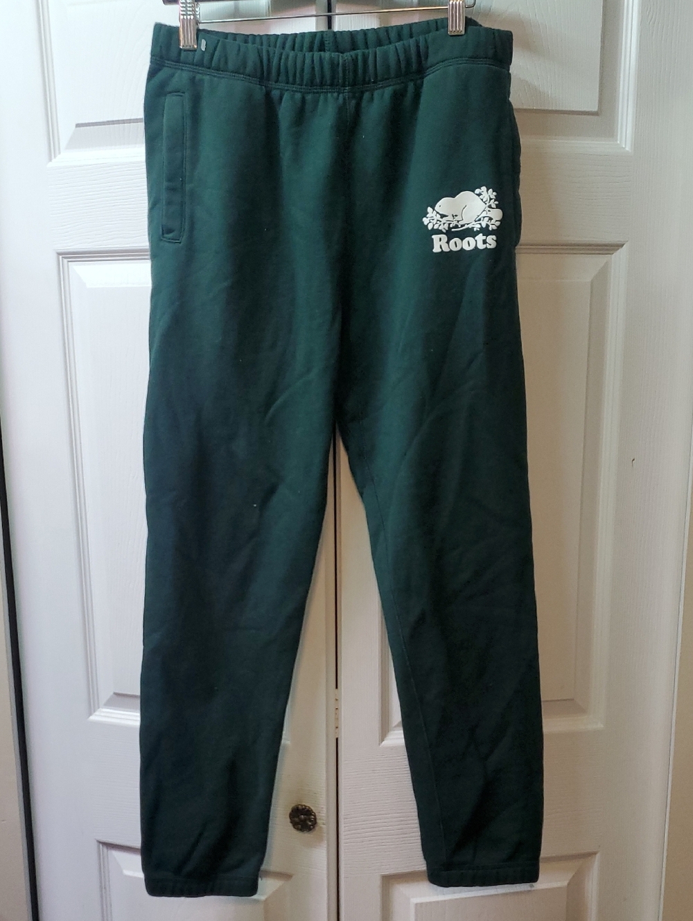 Roots Forest Green Sweatpants with Logo